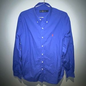Polo Ralph Blue Lauren Button Down Shirt
